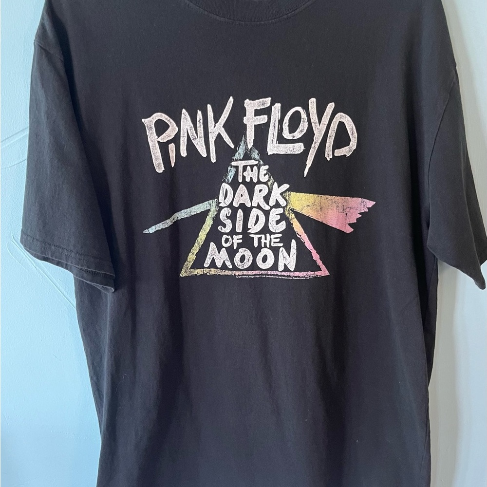Pink Floyd Dark Side Of The Moon T-shirt Size Large Black Shirt Music Tee